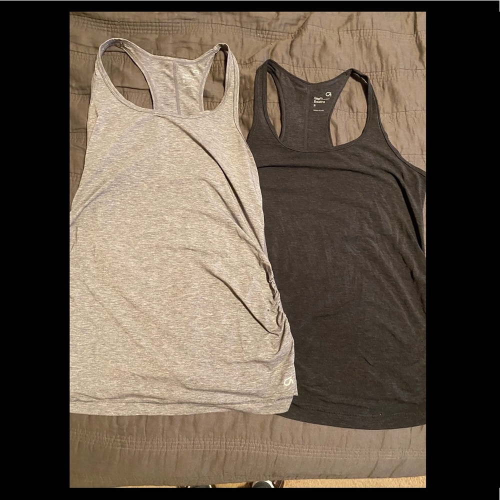 COPY - Gap fit maternity racer back tank set bund…